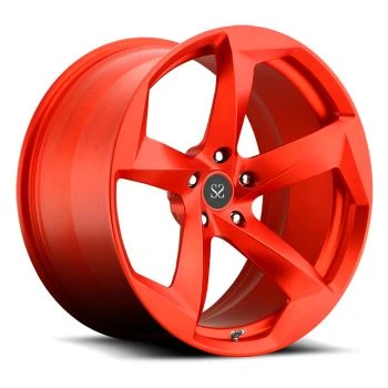 20x9|20x10.5 Red Staggered 2-PC Forged Wheel Rims Pou BMW 5 ak 5x112 5x120