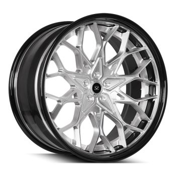 Custom Gloss Black plus Brush Disc 5x112 20pous 3-PC Forge Rims Pou MERCEDES-BENZ AMG SL55