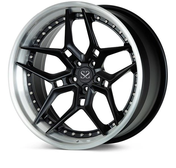 Audi RS6 3 Piece Alloy Aluminum Wheel Gloss Black Forged Car Passenger Wheel