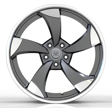 Custom 21 Inch 21x10 2-piece Deep Lip Aluminum Alloy Wheel For Audi S5 Pcd 5x112 Rim