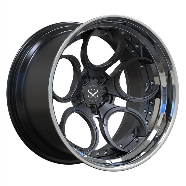 Silver Wheels 20 pous Customized 2-PC Rims wou pou Ferrari