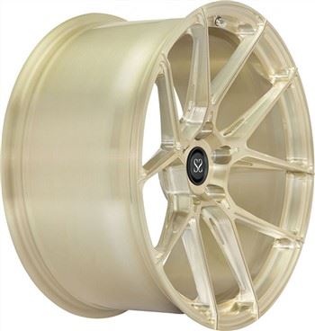 SSEH1008 Bwòs jòn Customized 20 Rim aliminyòm pou Ford Mustang, te fè nan alyaj aliminyòm 6061-T6