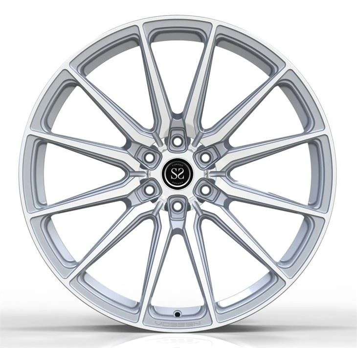 24X10 Monoblock Forged Rims For F150 Platinum 1 Piece Aluminum Alloy Polished Silver Wheels