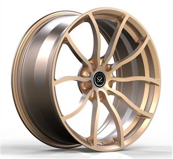 1 PC moso Monoblock 20inch aliminyòm fòje Champagne wou lò pou BMW 520d F10 liks machin rims