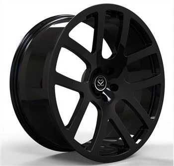 1 Monoblock Fòje Gloss Nwa Wou 22inch 2210 pou Durango alyaj Machin Rim